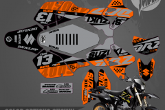 DRZ400SM SERIES MOTOCROSS GRAPHICS ATV MX GRAPHICS PRIMAL X MOTORSPORTS PRIMAL GFX STRIKER
