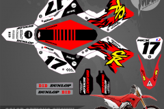 HONDA CR125 CR250 McGrath Replica MOTOCROSS GRAPHICS ATV MX GRAPHICS PRIMAL X MOTORSPORTS PRIMAL GFX CO BIKELIFE POLISPORT