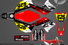 HONDA CR125 CR250 RESTYLED PLASTICS MOTOCROSS GRAPHICS ATV MX GRAPHICS PRIMAL X MOTORSPORTS PRIMAL GFX CO BIKELIFE