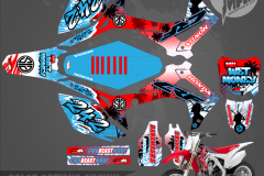 HONDA CRF450R CUSTOM MOTOCROSS GRAPHICS ATV MX GRAPHICS PRIMAL X MOTORSPORTS PRIMAL GFX CO BIKELIFE