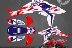 HONDA TRX450R ATV GRAPHICS  PRIMAL X MOTORSPORTS CUSTOM MOTOCROSS GRAPHICS MX GRAPHICS