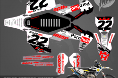HUSQVARNA FC450 FS450 MOTOCROSS GRAPHICS ATV MX GRAPHICS PRIMAL X MOTORSPORTS PRIMAL GFX SHRED