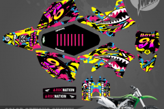 KAWASAKI KX250F MOTOCROSS GRAPHICS ATV MX GRAPHICS PRIMAL X MOTORSPORTS PRIMAL GFX CO BIKELIFE