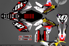 PRIMAL GRAPHICS CO SUZUKI RMZ450 FUSION SERIES MOTOCROSS GRAPHICS ATV MX GRAPHICS PRIMAL X MOTORSPORTS PRIMAL GFX CO BIKELIFE