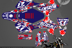 SUZUKI DRZ400SM CUSTOM MOTOCROSS GRAPHICS ATV MX GRAPHICS PRIMAL X MOTORSPORTS WARBIRD