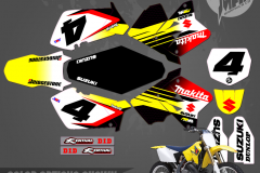 SUZUKI RM250 RICKY MAKITA  RM125 RM250 MOTOCROSS GRAPHICS ATV MX GRAPHICS PRIMAL X MOTORSPORTS PRIMAL GFX BIKELIFE - Copy - Copy
