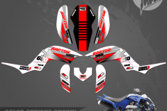 YAMAHA RAPTOR 660 PRIMAL X MOTORSPORTS CUSTOM MOTOCROSS GRAPHICS MX GRAPHICS ION SERIES