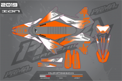 YAMAHA WR250X  ATV GRAPHICS SUPERMOTO PRIMAL GRAPHICS CO MX GRAPHICS MX DECALS COLOR OPTION ION 4
