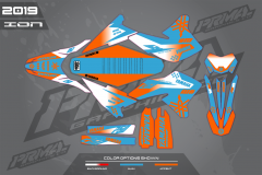 YAMAHA WR250X  ATV GRAPHICS SUPERMOTO PRIMAL GRAPHICS CO MX GRAPHICS MX DECALS COLOR OPTION ION 5