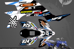 YAMAHA YFZ450 ATV TECH 2 SERIES MOTOCROSS GRAPHICS ATV MX GRAPHICS PRIMAL X MOTORSPORTS PRIMAL GFX CO BIKELIFE