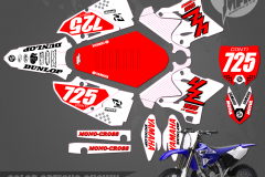 YAMAHA YZ125 YZ250 RETRO PLASTICS MOTOCROSS GRAPHICS ATV MX GRAPHICS PRIMAL X MOTORSPORTS PRIMAL GFX CO BIKELIFE