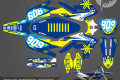 YAMAHA YZ125 YZ250 YZ450F YZ250F YZ450FX PRIMAL X MOTORSPORTS CUSTOM MOTOCROSS GRAPHICS MX GRAPHICS ION SERIES LEGER